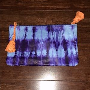 100 % Cow leather Tie dye clutch - Anthropologie